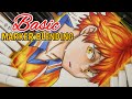 How to Blend Alcohol Markers without Blender | COPIC, OHUHU, TOUCH FIVE ( Shoyo Hinata Drawing )