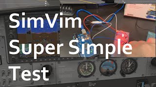 X-Plane 11 - SimVim - Home cockpit - simple test