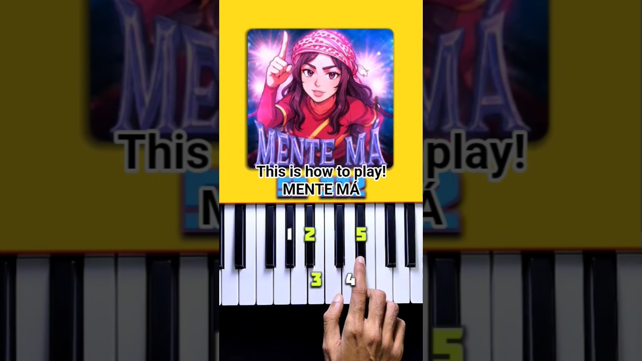 MENTE MÁ - NAKAMA Piano tutorial 