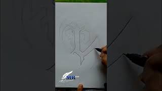 caea menggambar grafiti e kecil #E #mrhan