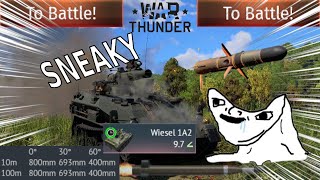 The Sneakiest Tank in Top Tier - Wiesel 1A2 - War Thunder