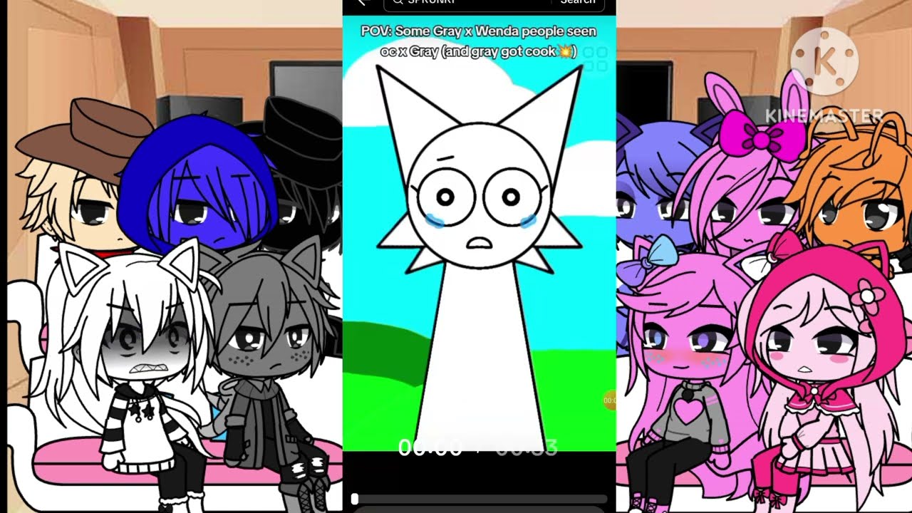 incredibox sprunki + jenni,sakura,indigo react to memes|My AU|gacha club