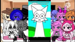 incredibox sprunki   jenni,sakura,indigo react to memes|My AU|gacha club