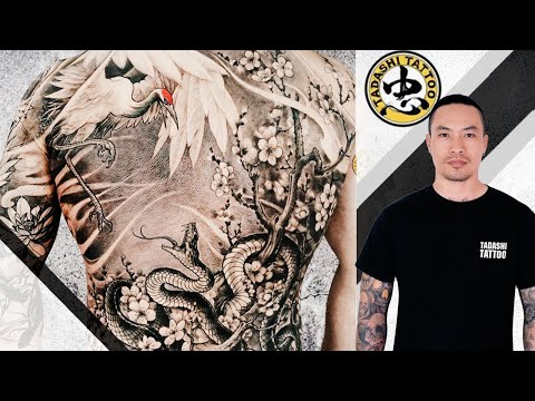 Video Hình xăm Chim Hạc và Rắn - youtube