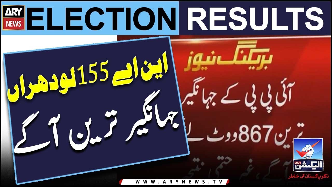 NA-155 Lodhran IPP kay Jahangir Tareen agay