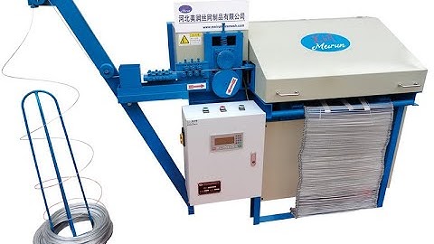 Tutorial video about Double loop wire tie fence  making machine