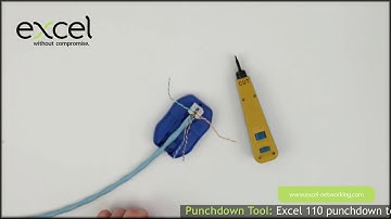 How to Terminate Excel Category 6A Unscreened U UTP Keystone Jacks
