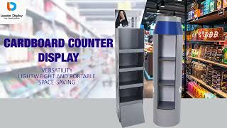 Custom Cardboard Floor Display Stands | Lightweight, Portable & Space-Saving Retail Displays ✨