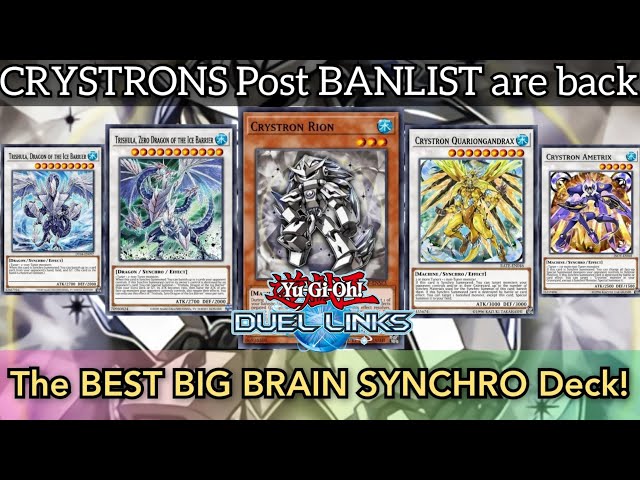 CRYSTRONS are BACK! POST Banlist ft. Scrap Recycler and Rion FREE! [Duel  Links] - YouTube