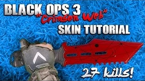 BO3 Crimson Web  CS GO Knife Skin Tutorial & Gameplay! 27 Knife Kills!