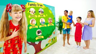 ديانا تنشئ شجرة عائلة من خلال الصور
