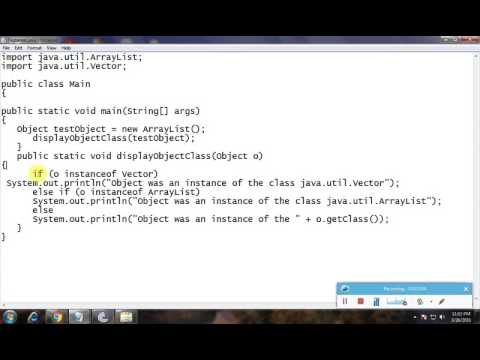 Write A Java Program To Display Object Class Using Instanceof Keyword 16