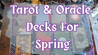 Tarot & Oracle Decks for Spring 