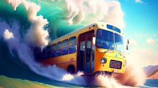 City Bus Driver vs Tsunami 🚍👮‍♂️ The Ultimate Transportation Simulation Game, New Bus Game 2023 screenshot 5