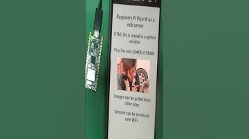 Raspberry Pi Pico Tiny Web Server #Shorts