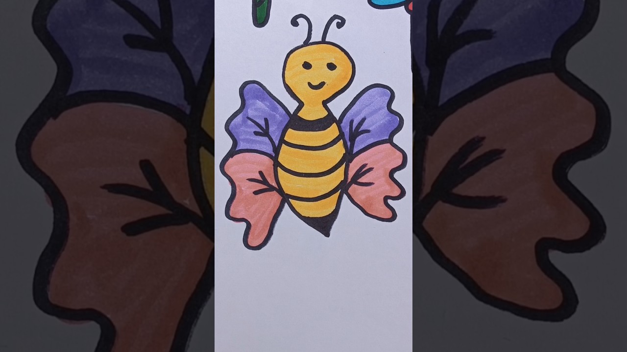 Easy kid butterfly drawing ideas | butterfly kids art 