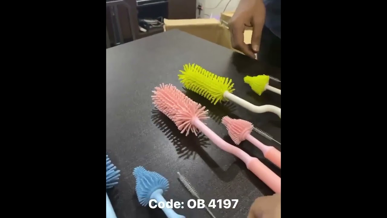 Baby Pacifier Cup Nipple Cleaning Brush (OB 4197)