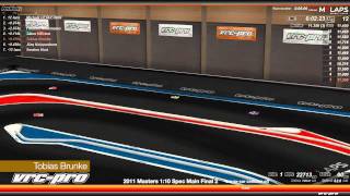 2011 VRC Pro MASTERS 1:10 electric Spec Main Final race 2