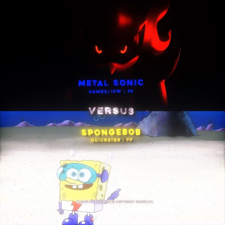 WIS Request Part 5 | Metal Sonic Vs The Quickster | #shorts #edit #fyp #sonic #spongebob