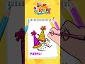 🖍️DIY Coloring with LooLoo Kids - Ep.3 - Happy New Year | Learn how to color #shorts #learntocolor