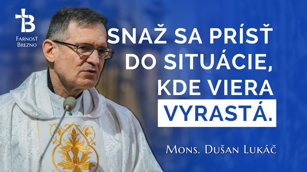 Snaž sa prísť do situácie, kde viera vyrastá. │ o. Dušan Lukáč