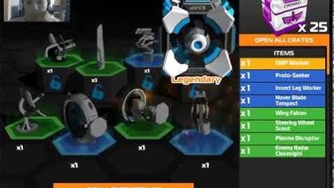 RoboCraft #1 EMP MODULE IN FIRST CRATE //25 Protonium Salvege Crates + FaceCam Reaction (no sound)