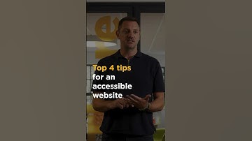 The top 4 tips for an accessible website #shorts