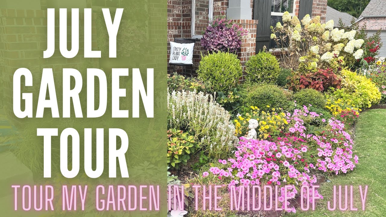 JULY Garden Tour 🌺🌺🌺 Garden Tour 2022 Summer Garden Tour Texas