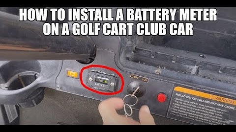 How to Install a Battery Meter on a Golf Cart Club Car