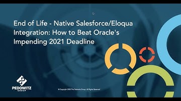 Native Salesforce-Eloqua Integration Webinar: How to Beat Oracle