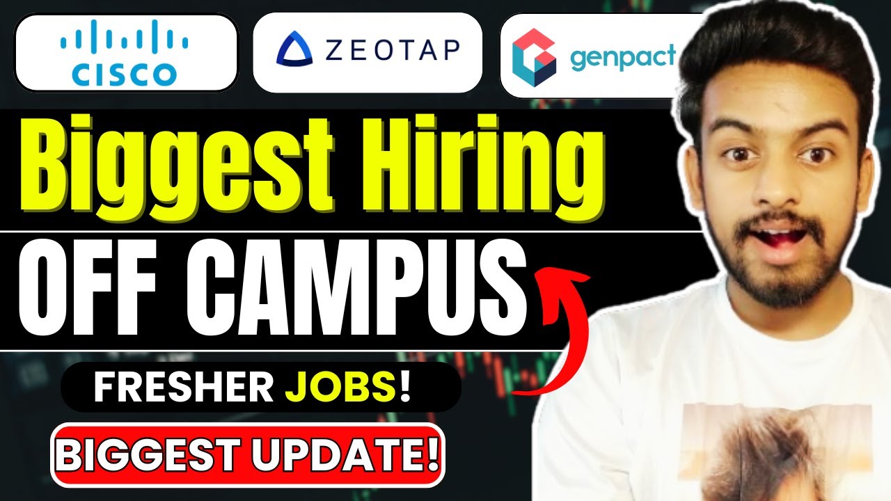 Cisco, Edvegerve, Zeotap Biggest Hiring | OFF Campus Drive For 2025 ...