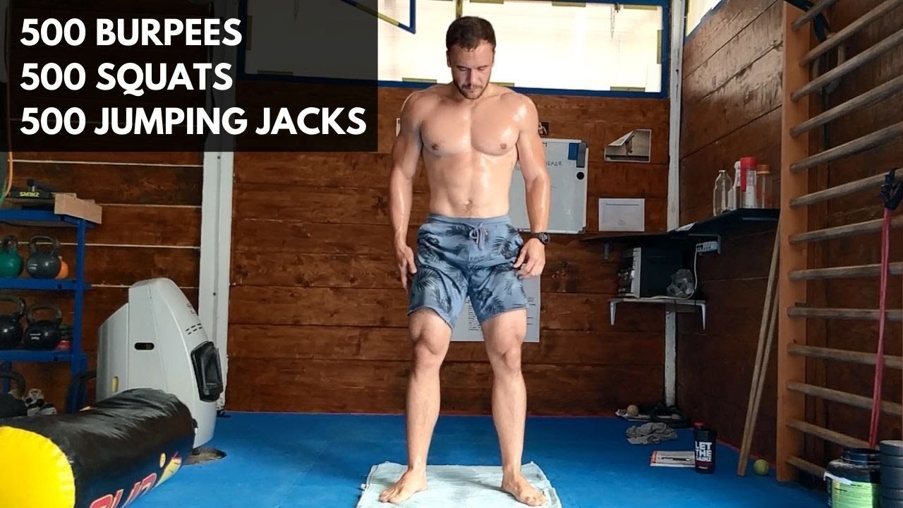 500 Jumping Jacks A Day Results 500 Burpees, 500 Squats, 500 Jumping Jacks | BEASTMODE (Read