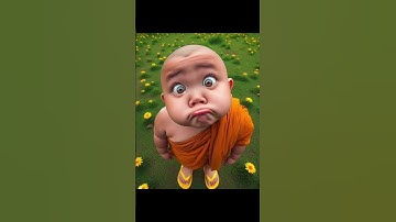Thumbnail of Little Monk So Cute 🥺🥰 Cute Little Monk 😍😍😁 cute #monk #littlemonkey #cute