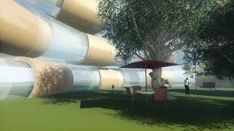 Spatial Design video - crashing waves building