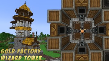 Create Mod Gold Factory Wizard Tower - Surviving With Create and More Ep 12