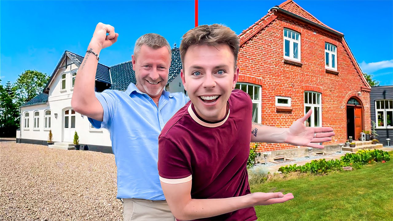 Kigger på huse med min far i Jylland