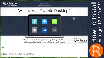 How To Install Antergos 17.3 "MATE"