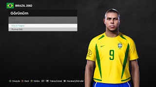 Pes 2021 2002 Dünya Kupası Modu Brezi̇lya Ronaldo,Roberto Carlos,Ronaldinho,Cafu