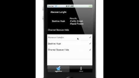 Skyrim Alchemy App Demo