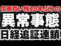 【警告】信用買い残5兆5830億円は20年ぶりの異常値、需給崩壊で日本株どうなる⁈