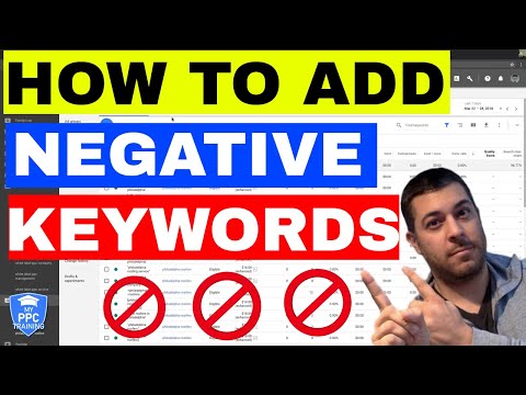 How To Add Negative Keywords In Adwords (EASY)