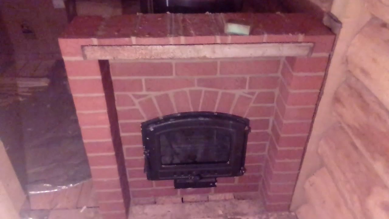 печь в баню установка - YouTube