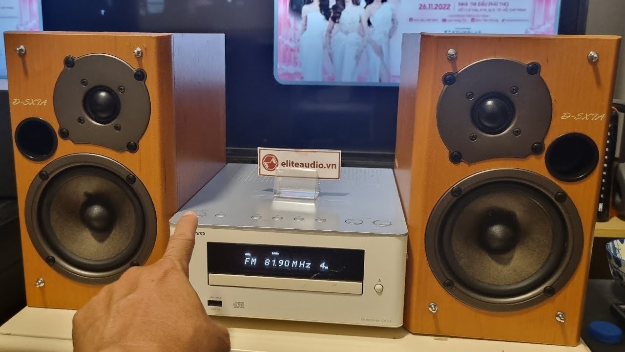 Onkyo D-SX7a speaker & CD #Receiver Onkyo CR-u. 0798775998. - YouTube