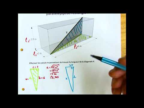 Vidéo: Comment Trouver La Diagonale D'un Parallélépipède Rectangle