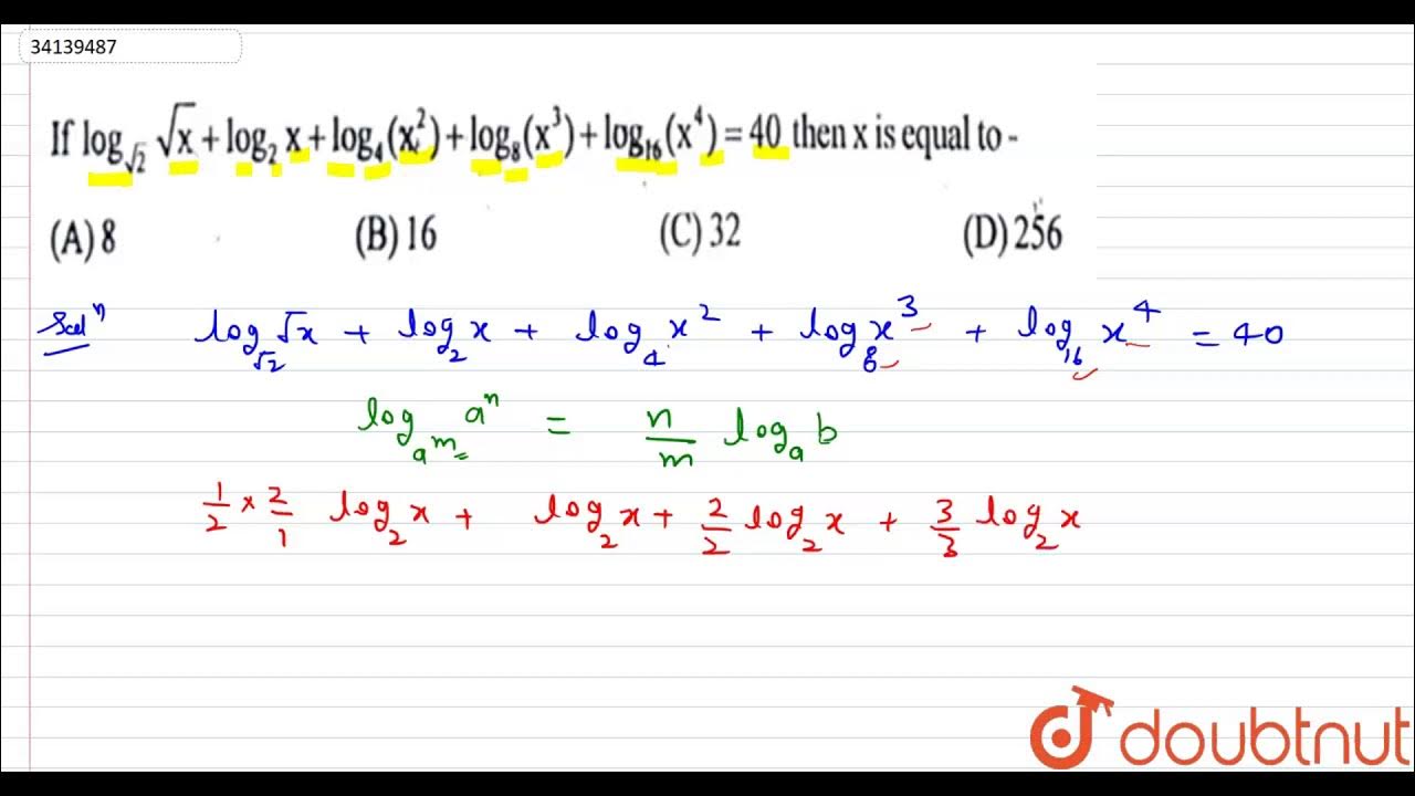 Log x 2 8x 16 2