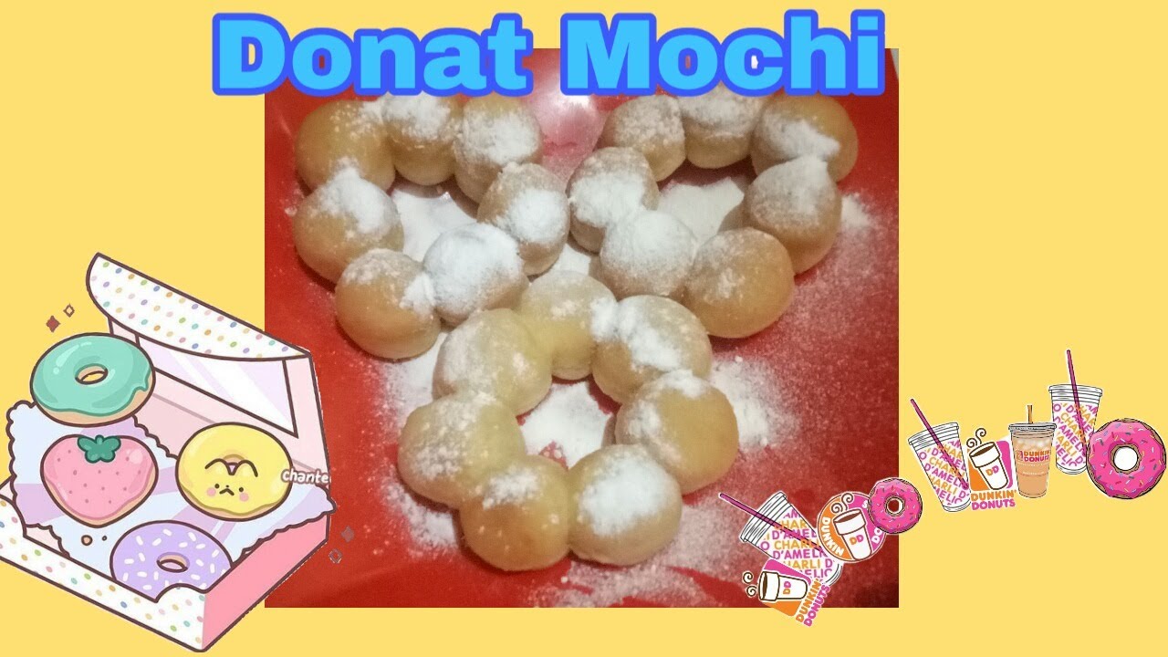 Cara membuat donat mochi 
