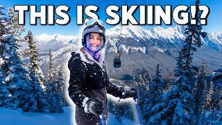 Learning to Ski in Banff, CANADA  (We Didn’t Expect This…)