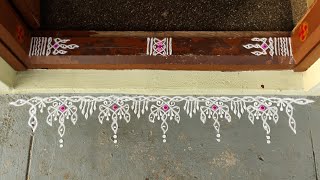 Varamahalaxmi Habbada Vishesha Rani Simple And Creative Border Rani Designs