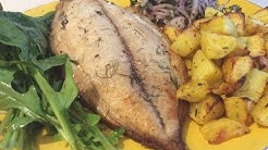 BAKED BONITO FISH & POTATOES  RECIPE - Healthy and easy! 