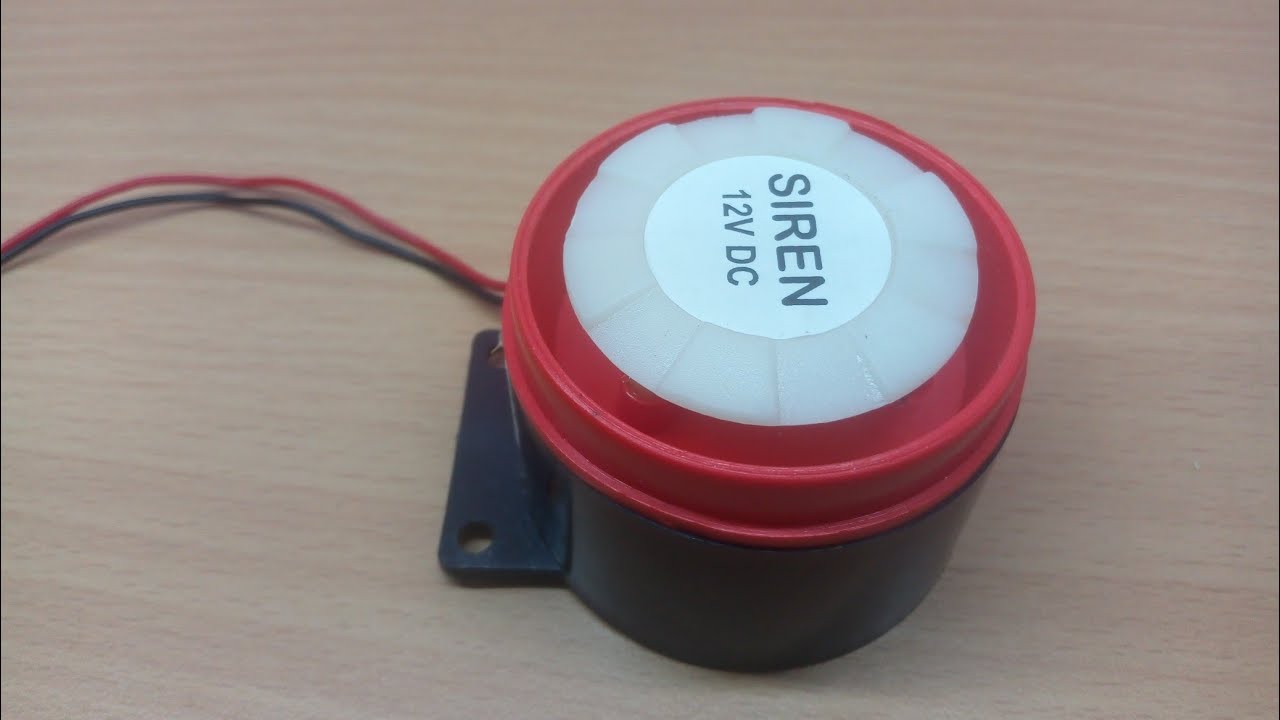 Piezoelectric Alarm Used in Security Systems to Produce a Loud Sound.
